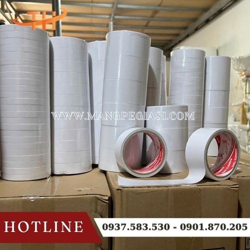 Băng keo 2 mặt trắng chất lượng tại kho sỉ Thu Hồng Băng keo 2 mặt trắng chất lượng tại kho sỉ Thu Hồng