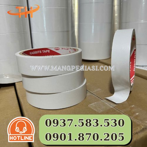Băng keo 2 mặt trắng dầu 2F4 Băng keo 2 mặt trắng dầu 2F4