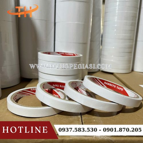 Băng keo 2 mặt trắng nước bền chắc Băng keo 2 mặt trắng nước bền chắc
