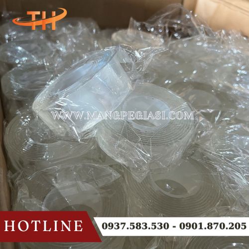 Băng keo 2 mặt trong suốt siêu bám dính Băng keo 2 mặt trong suốt siêu bám dính
