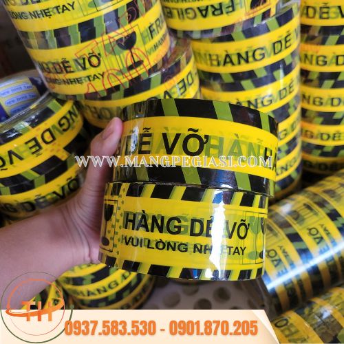 Băng keo cảnh báo hàng dễ vỡ Băng keo cảnh báo hàng dễ vỡ