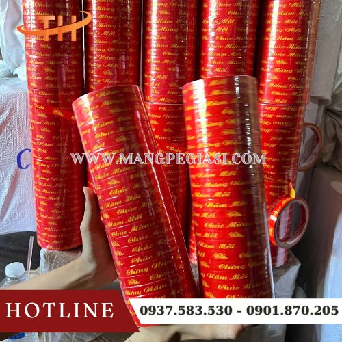 Băng keo chúc mừng năm mới OPP in thông điệp Tết Băng keo chúc mừng năm mới OPP in thông điệp Tết