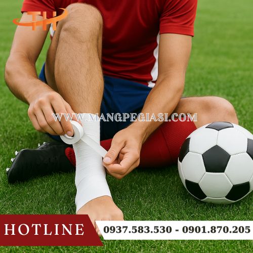 Băng keo đá banh quấn cổ chân chống lật sơ mi Băng keo đá banh quấn cổ chân chống lật sơ mi