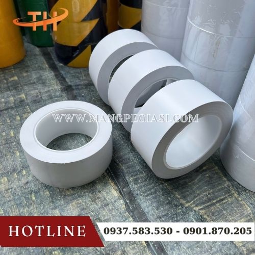 Băng keo dán nền PVC màu trắng Băng keo dán nền PVC màu trắng
