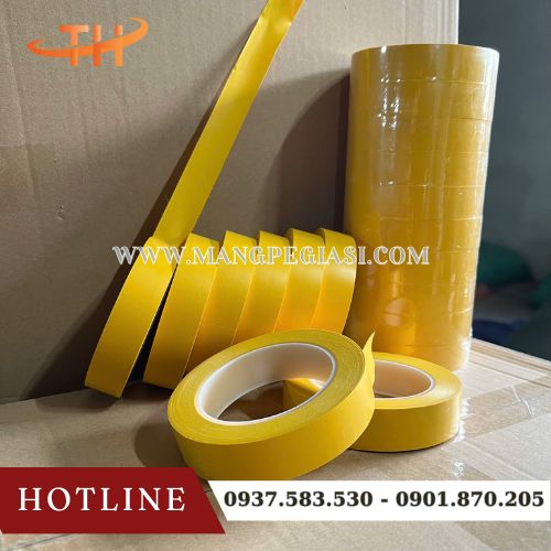 Băng keo dán sàn màu vàng nổi bật Băng keo dán sàn màu vàng nổi bật