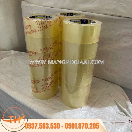 Băng keo dán thùng 100 yard Băng keo dán thùng 100 yard