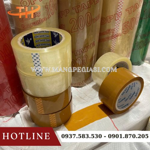 Băng keo dán thùng trong đục thông dụng nhất Băng keo dán thùng trong đục thông dụng nhất