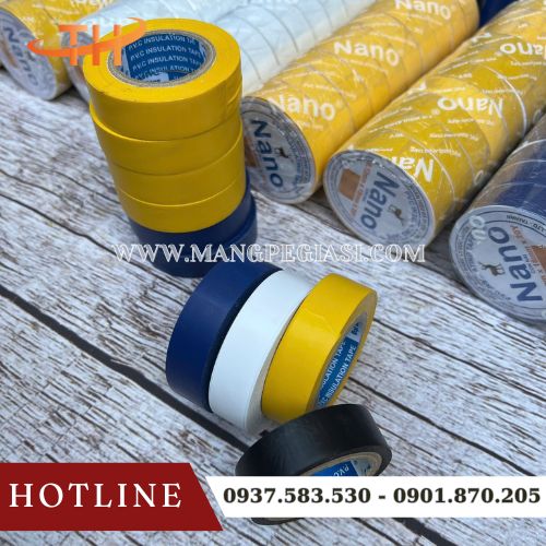 Băng keo điện nano PVC có đa dạng màu sắc Băng keo điện nano PVC có đa dạng màu sắc