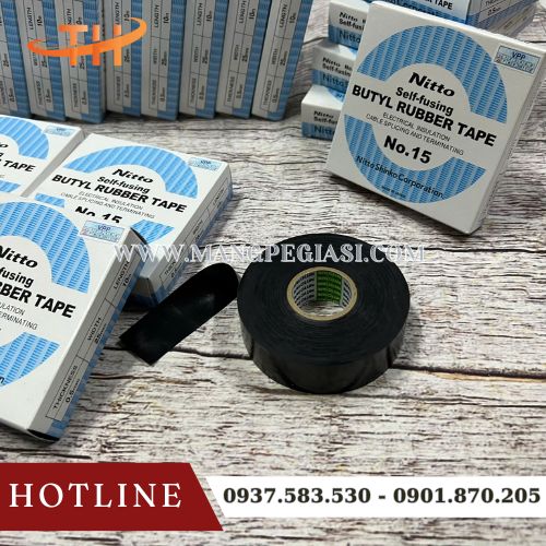Băng keo điện Nitto N15 chống nước chống cháy bền bỉ Băng keo điện Nitto N15 chống nước chống cháy bền bỉ