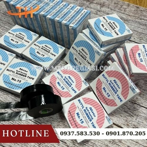 Băng keo điện Nitto N15 chống nước chống cháy Băng keo điện Nitto N15 chống nước chống cháy