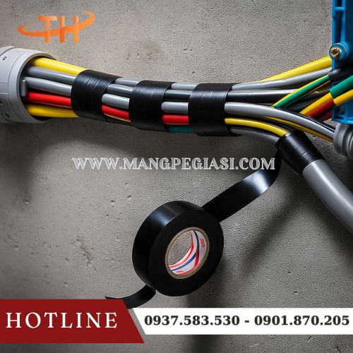 Băng keo điện Nitto N15 quấn dây điện an toàn chống cháy nổ Băng keo điện Nitto N15 quấn dây điện an toàn chống cháy nổ