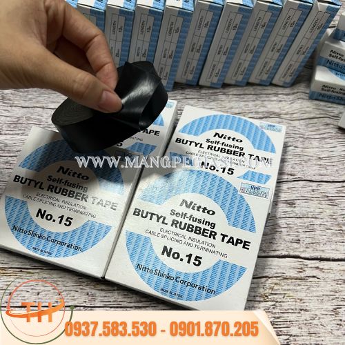 Băng keo điện Nitto N15 siêu co giãn Băng keo điện Nitto N15 siêu co giãn