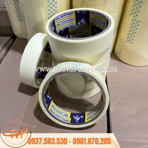 Băng keo giấy một mặt viết được Băng keo giấy một mặt viết được