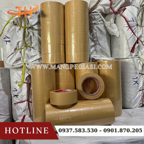 Băng keo giấy nâu da bò siêu dính chịu lực cao Băng keo giấy nâu da bò siêu dính chịu lực cao