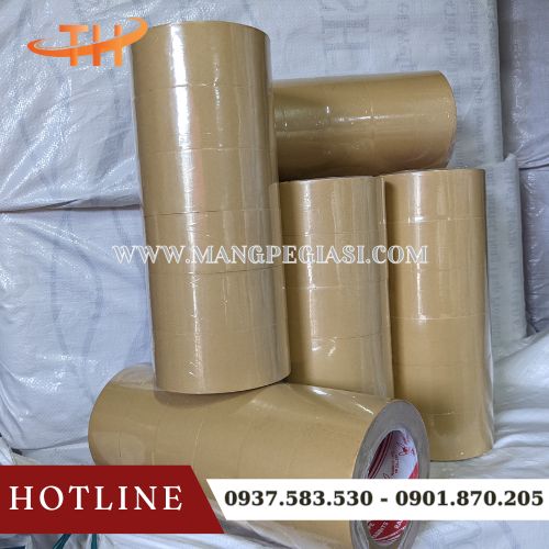 Băng keo giấy nâu da bò siêu dính Băng keo giấy nâu da bò siêu dính