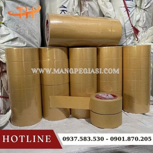 Băng keo giấy nâu da bò viết được giá sỉ Băng keo giấy nâu da bò viết được giá sỉ