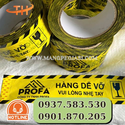 Băng keo hàng dễ vỡ in kèm logo công ty Băng keo hàng dễ vỡ in kèm logo công ty