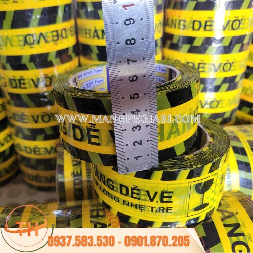 Băng keo hàng dễ vỡ khổ 5cm Băng keo hàng dễ vỡ khổ 5cm