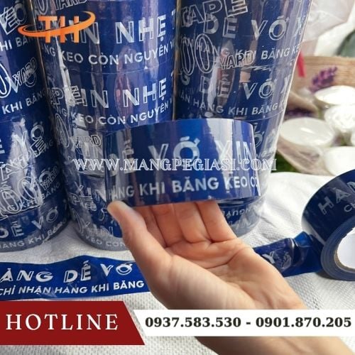 Băng keo hàng dễ vỡ OPP bền dai siêu dính Băng keo hàng dễ vỡ OPP bền dai siêu dính
