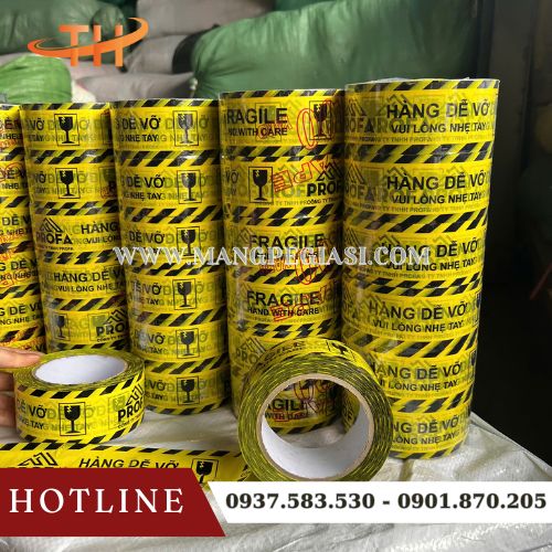 Băng keo hàng dễ vỡ siêu bám dính Băng keo hàng dễ vỡ siêu bám dính