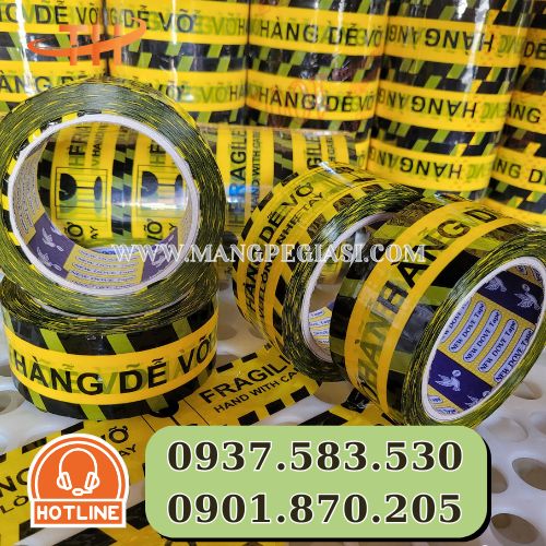 Băng keo hàng dễ vỡ xin nhẹ tay bám dính tốt Băng keo hàng dễ vỡ xin nhẹ tay bám dính tốt