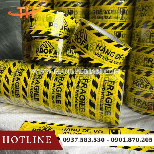 Băng keo in chữ hàng dễ vỡ 4F8 100Yard Băng keo in chữ hàng dễ vỡ 4F8 100Yard