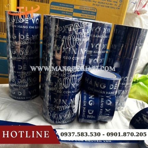Băng keo in chữ theo yêu cầu Băng keo in chữ theo yêu cầu