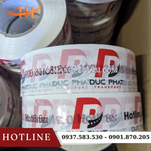 Băng keo in logo thương hiệu cuộn lớn Băng keo in logo thương hiệu cuộn lớn