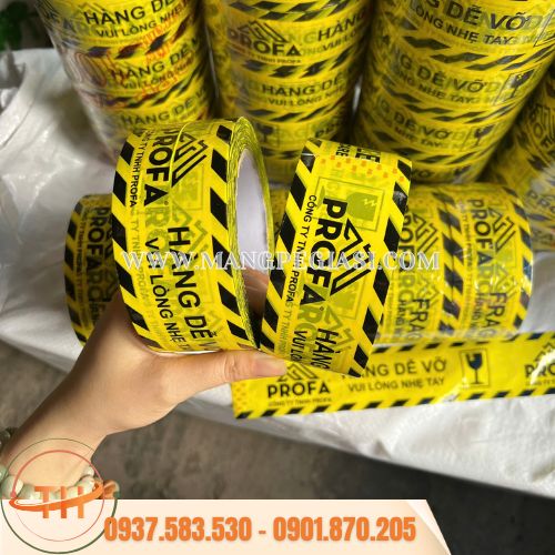 Băng keo in logo hàng dễ vỡ Băng keo in logo hàng dễ vỡ