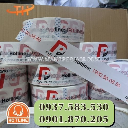 Băng keo in logo in chữ dùng quảng bá thương hiệu Băng keo in logo in chữ dùng quảng bá thương hiệu