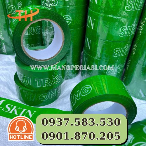 Băng keo in logo nền màu bắt mắt Băng keo in logo nền màu bắt mắt