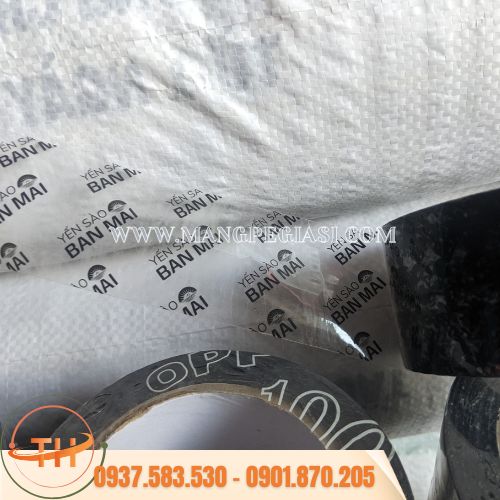 Băng keo in logo nền trong Băng keo in logo nền trong