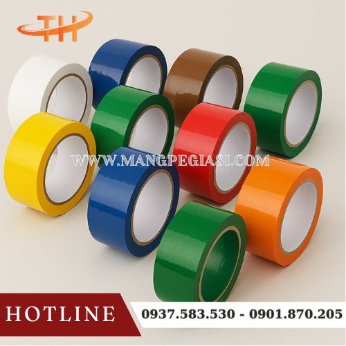 Băng keo màu dán thùng đa năng Băng keo màu dán thùng đa năng