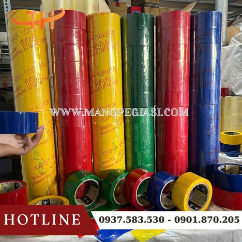 Băng keo màu OPP bền chắc giá sỉ Băng keo màu OPP bền chắc giá sỉ