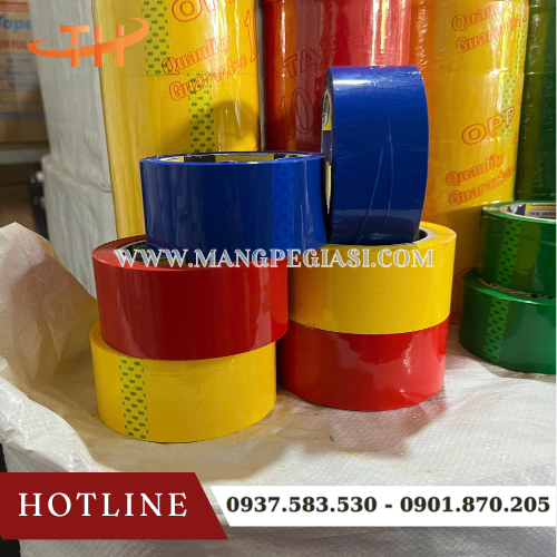 Băng keo màu OPP bền chắc màu đẹp Băng keo màu OPP bền chắc màu đẹp