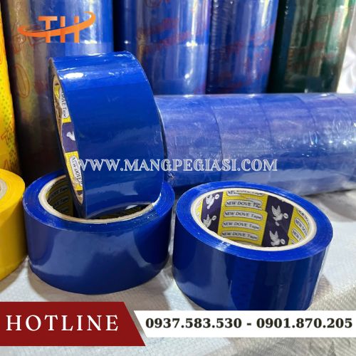 Băng keo màu OPP xanh dương Băng keo màu OPP xanh dương