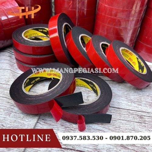 Băng keo mút xốp 2 mặt siêu bám dính Băng keo mút xốp 2 mặt siêu bám dính