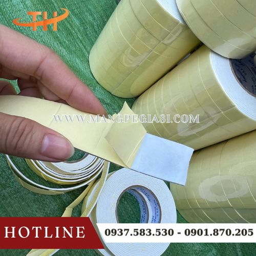 Băng keo mút xốp 2 mặt siêu dính Băng keo mút xốp 2 mặt siêu dính
