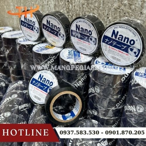 Băng keo Nano PVC cách điện an toàn chống cháy Băng keo Nano PVC cách điện an toàn chống cháy