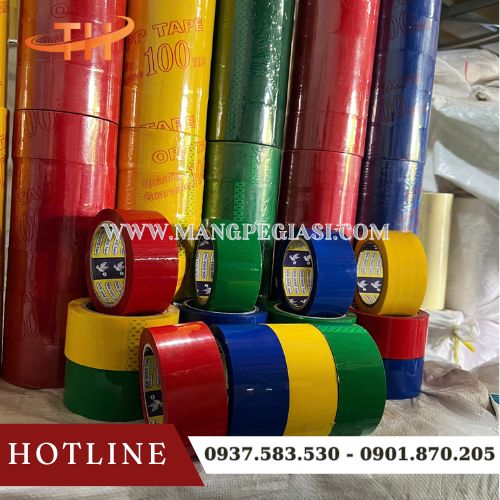 Băng keo OPP đa dạng màu sắc chịu lực cao, siêu bám dính Băng keo OPP đa dạng màu sắc chịu lực cao, siêu bám dính