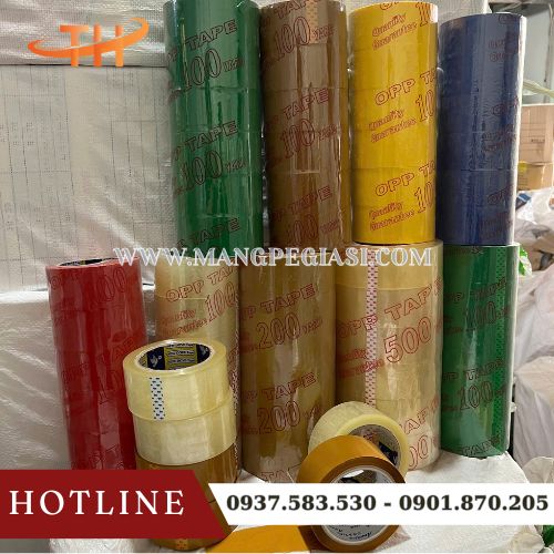 Băng keo OPP dán thùng bền chắc chịu lực cao Băng keo OPP dán thùng bền chắc chịu lực cao