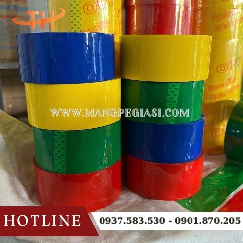 Băng keo OPP màu chất lượng siêu bám dính Băng keo OPP màu chất lượng siêu bám dính