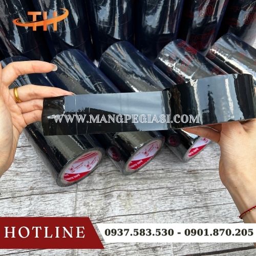 Băng keo OPP màu đen siêu dính bền dai khó rách Băng keo OPP màu đen siêu dính bền dai khó rách