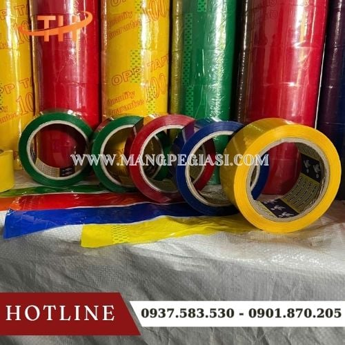 Băng keo OPP nhiều màu dán siêu dính Băng keo OPP nhiều màu dán siêu dính