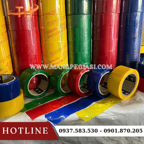 Băng keo OPP nhiều màu siêu bám dính Băng keo OPP nhiều màu siêu bám dính