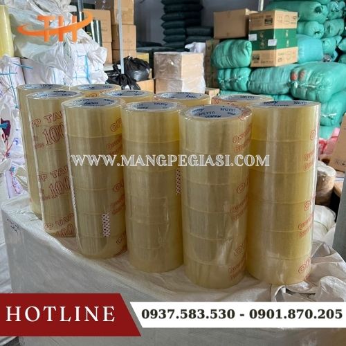 Băng keo OPP trong suốt bền đẹp siêu dính Băng keo OPP trong suốt bền đẹp siêu dính
