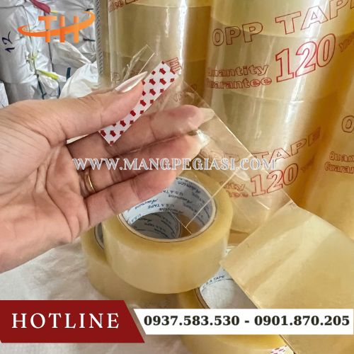 Băng keo OPP trong suốt siêu dính độ bền cao Băng keo OPP trong suốt siêu dính độ bền cao