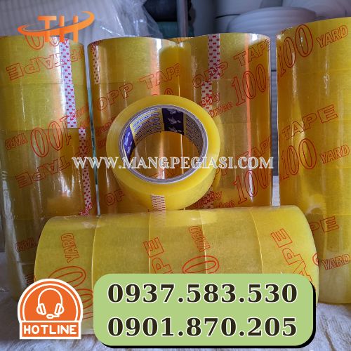 Băng keo OPP vàng chanh siêu bền Băng keo OPP vàng chanh siêu bền