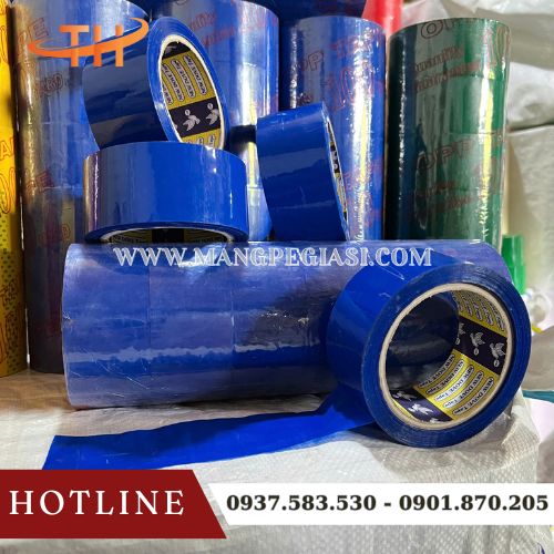 Băng keo OPP màu xanh dương siêu dính bền bỉ Băng keo OPP màu xanh dương siêu dính bền bỉ