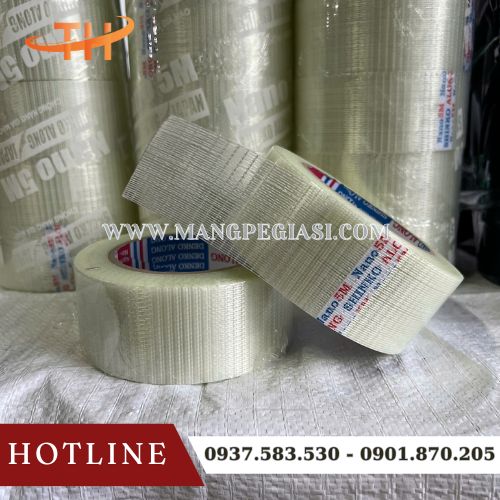 Băng keo sợi thuỷ tinh 2 sọc Băng keo sợi thuỷ tinh 2 sọc